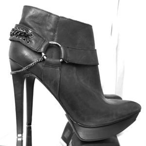 5 1/2” BLACK “Stiletto” Ankle Boots